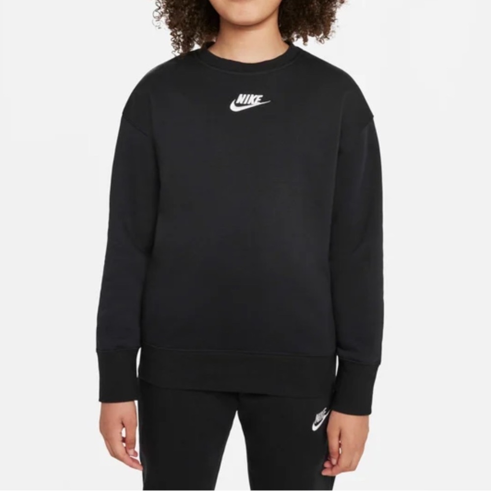 Nike Kids Classic Black Crewneck Sweater